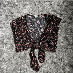 Floral AE Crop Top